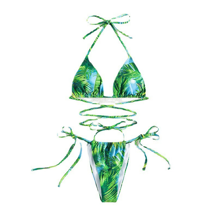 Damen Triangel-Bikini mit raffiniertem Wickeldesign Drune