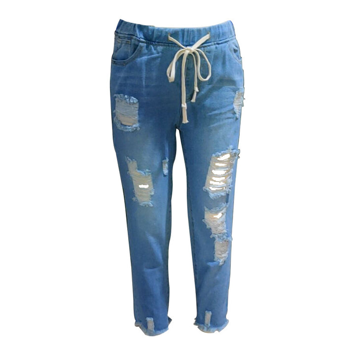 Damen Skinny Jeans mit lässigem Used-Look Drune