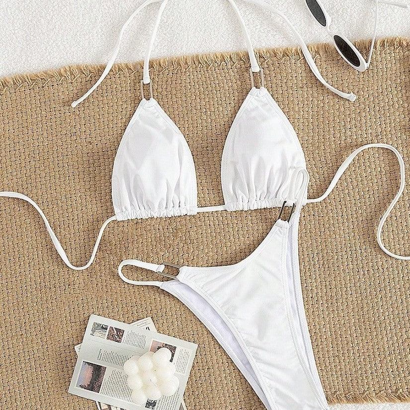 Damen Triangel-Bikini mit eleganten Rüschen Drune
