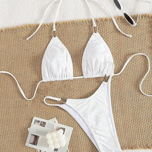 Damen Triangel-Bikini mit eleganten Rüschen Drune