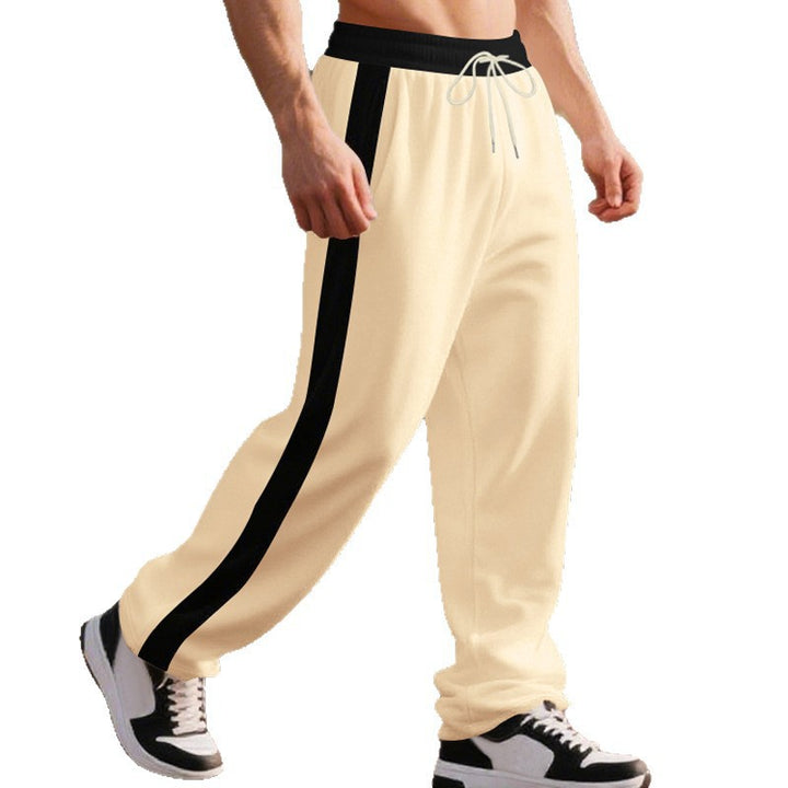 Herren lässige Sporthose mit elastischem Bund und Seitentaschen Drune