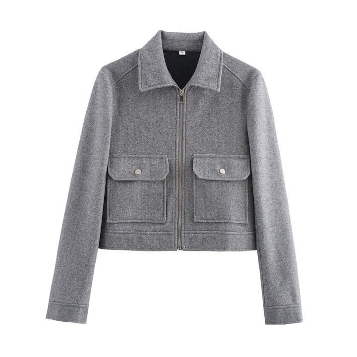 Damen Kurzjacke mit lässigem Schnitt und praktischen Taschen Drune