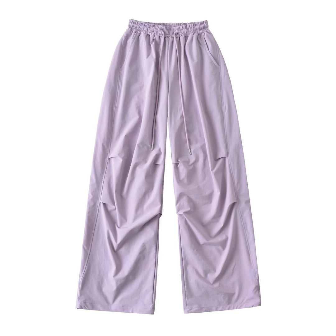 Damen weite Freizeithose mit elastischem Bund und praktischen Seitentaschen Drune