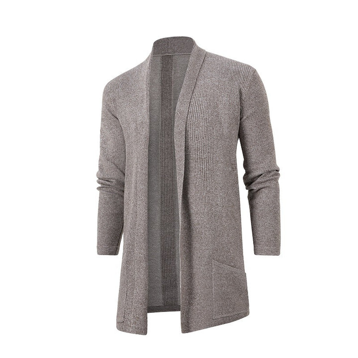 Damen Strickjacke mit offener Front und tiefem Kragen Drune