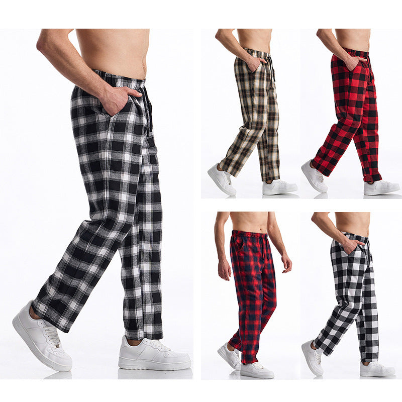 Herren komfortable Karohose Drune