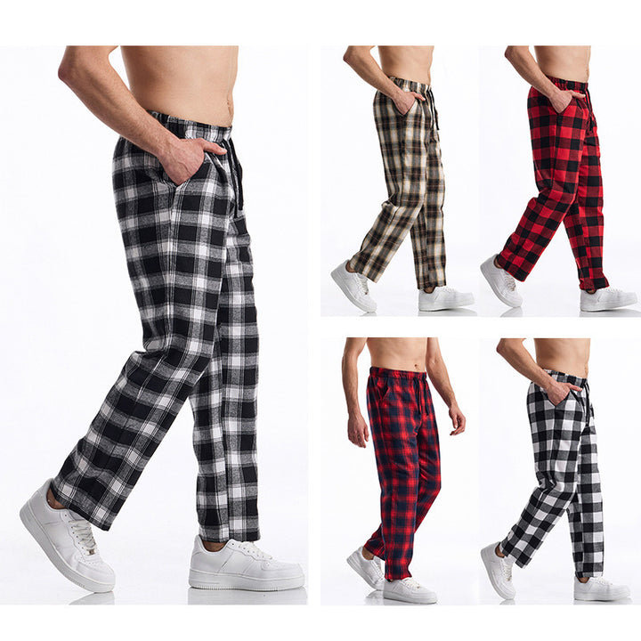 Herren komfortable Karohose Drune