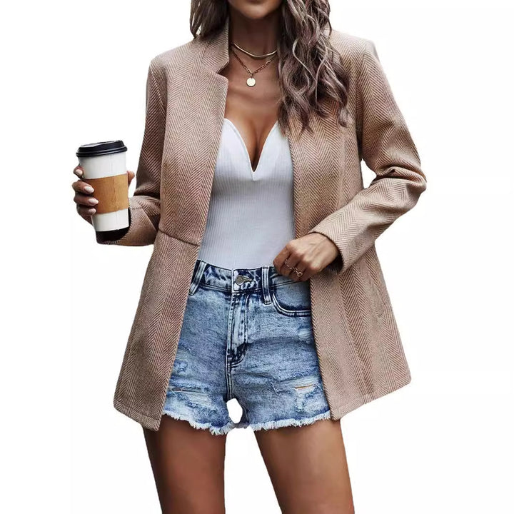 Damen modische Blazerjacke Drune
