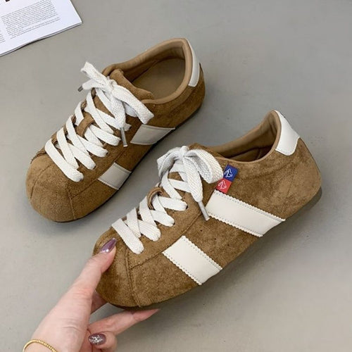 Damen Komfortable Sneaker aus hochwertigem Wildleder mit klassischem Design Drune