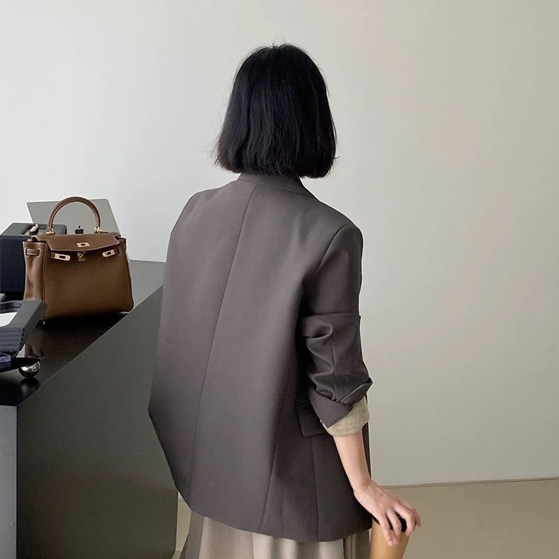 Damen Oversized Blazer mit klassischen Details Drune
