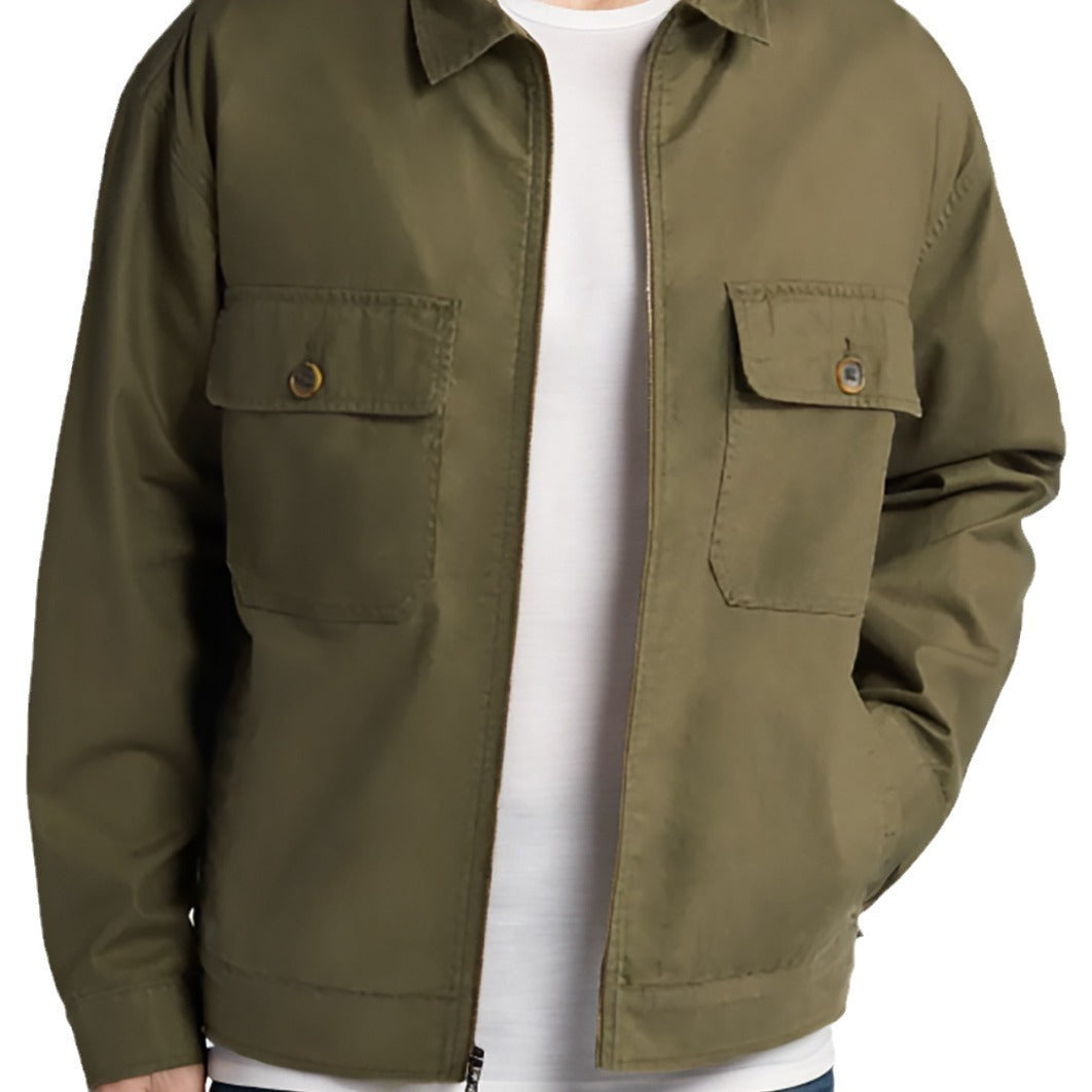 Herren lässige Freizeitjacke mit praktischen Pattentaschen Drune