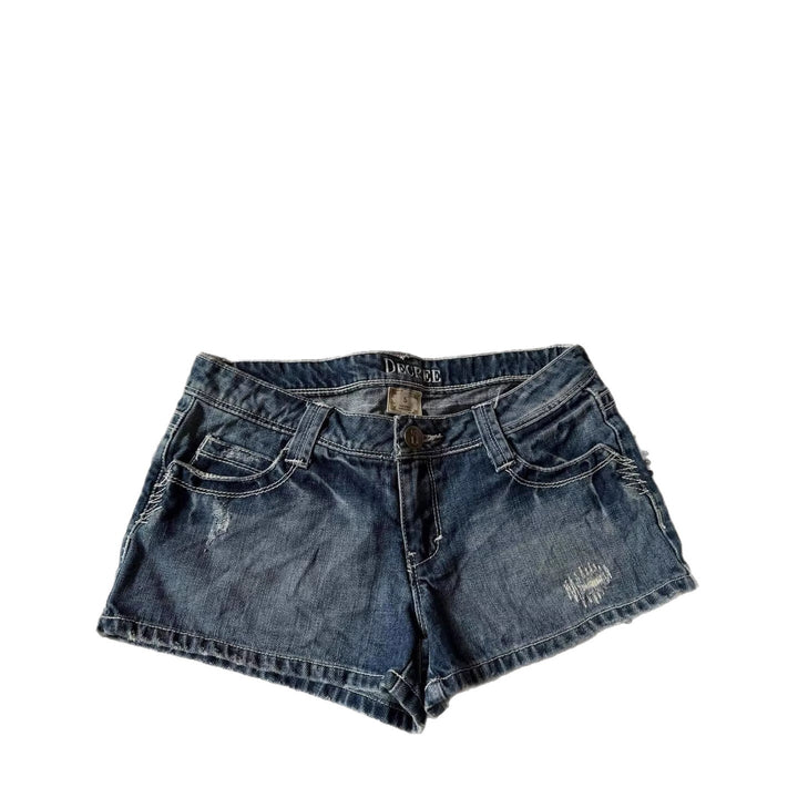 Damen Denim-Shorts mit distressed Details Drune