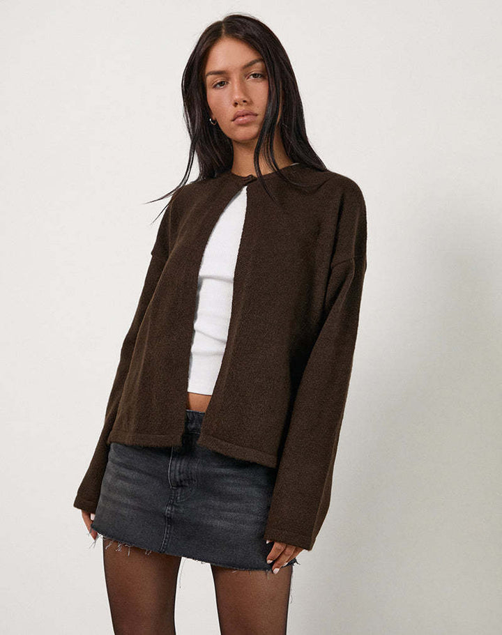 Damen Strickjacke mit praktischen Knopfdetails und lässigem Schnitt Drune