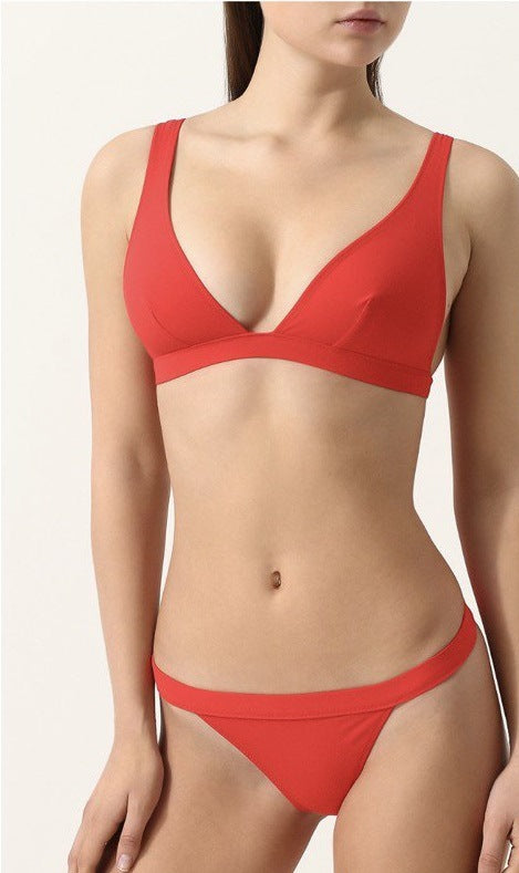 Damen Triangel-Bikinioberteil mit verstärkter Unterstützung Drune