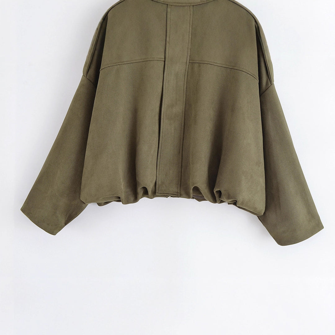 Damen modische Oversized-Jacke im lässigen Look Drune