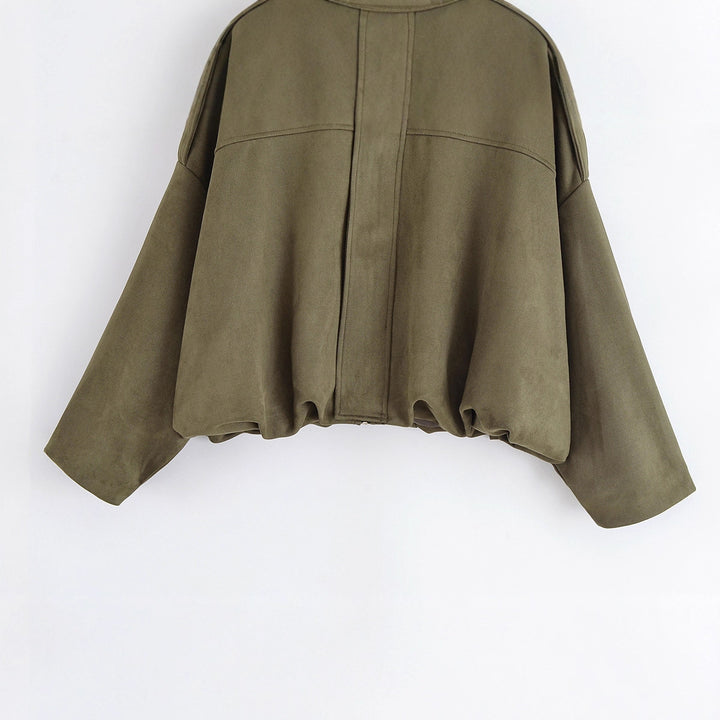Damen modische Oversized-Jacke im lässigen Look Drune