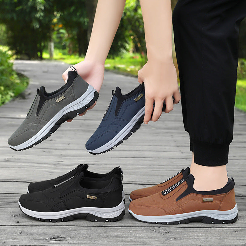 Herren nan strapazierfähiger Slip-On Outdoor-Wanderschuh mit wasserabweisender Mikrofaseroberfläche und griffiger Profilsohle Drune