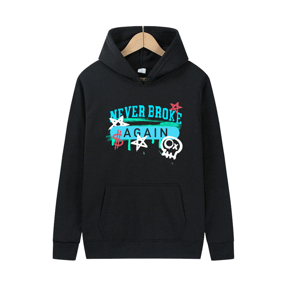 Damen Kapuzenpullover mit kreativem Motiv und Kängurutasche Drune