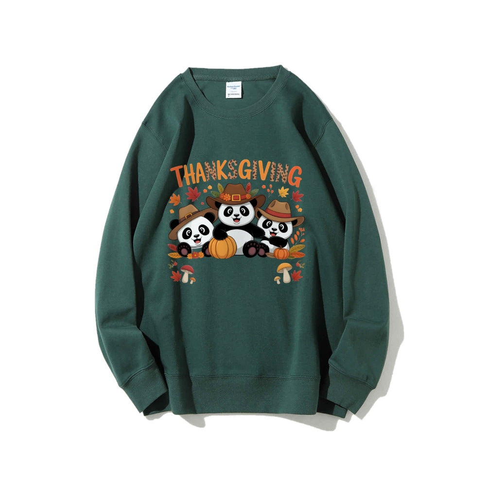Damen Sweatshirt mit lustigem Tierdesign und herbstlichem Motiv Drune