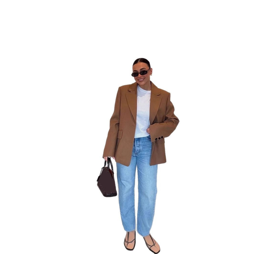 Damen Oversized Blazerjacke im modernen Schnitt Drune