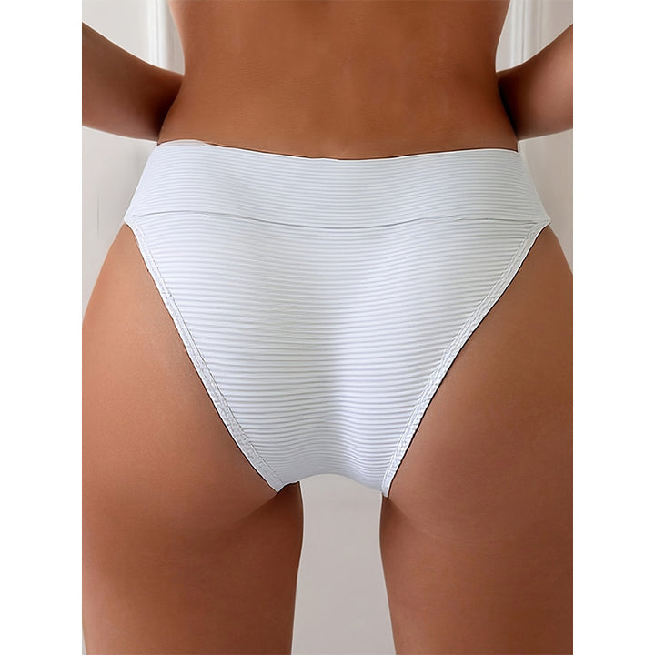 Damen Hoch geschnittene Bikinislip mit breitem Bund Drune