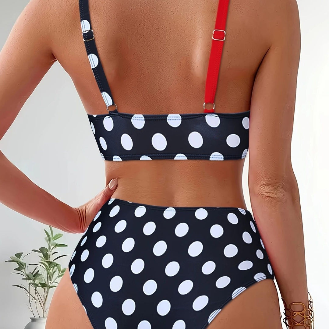 Damen Bikini-Set mit innovativem Wickeldesign und hochgeschnittenen Shorts Drune