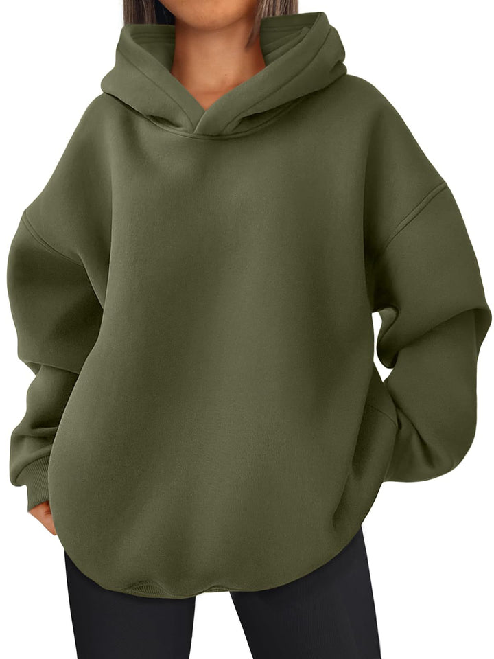 Damen Oversized Bequemer Pullover Hoodie Drune