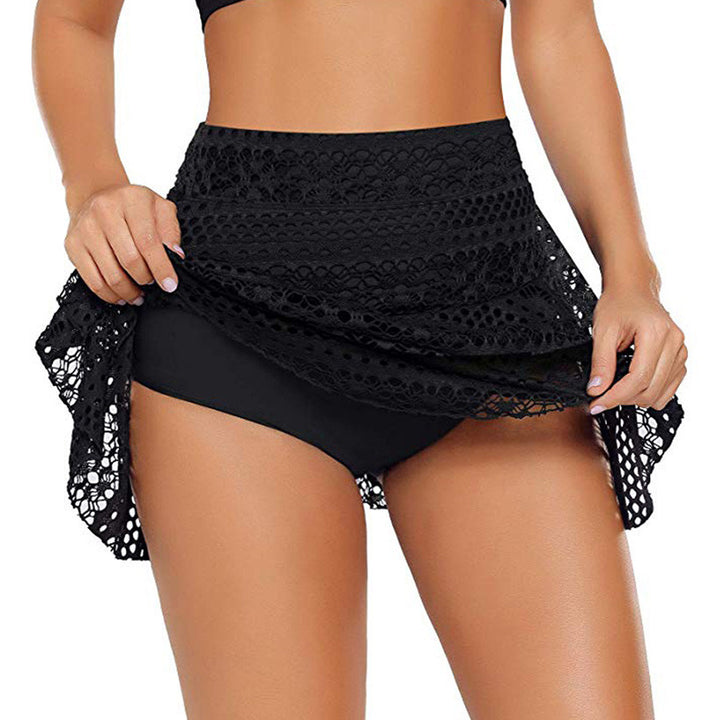 Damen Spitzen-Badesarong mit voluminösem Flatterdesign Drune
