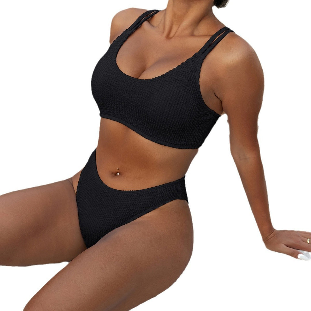 Damen Sportliches Bikini-Set mit praktischem High-Waist Design Drune