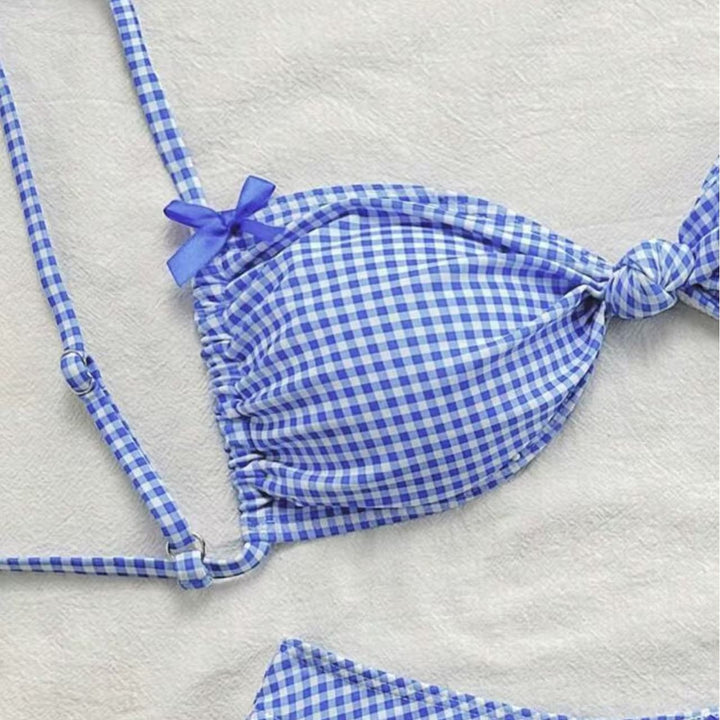 Damen Bikini-Set mit Rüschendetails und verstellbaren Trägern Drune