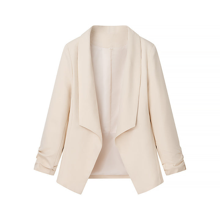Damen elegante Blazerjacke mit lässigem Schnitt und modischem Revers Drune