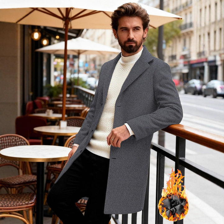 Herren eleganter, klassischer Übergangsblazer Drune