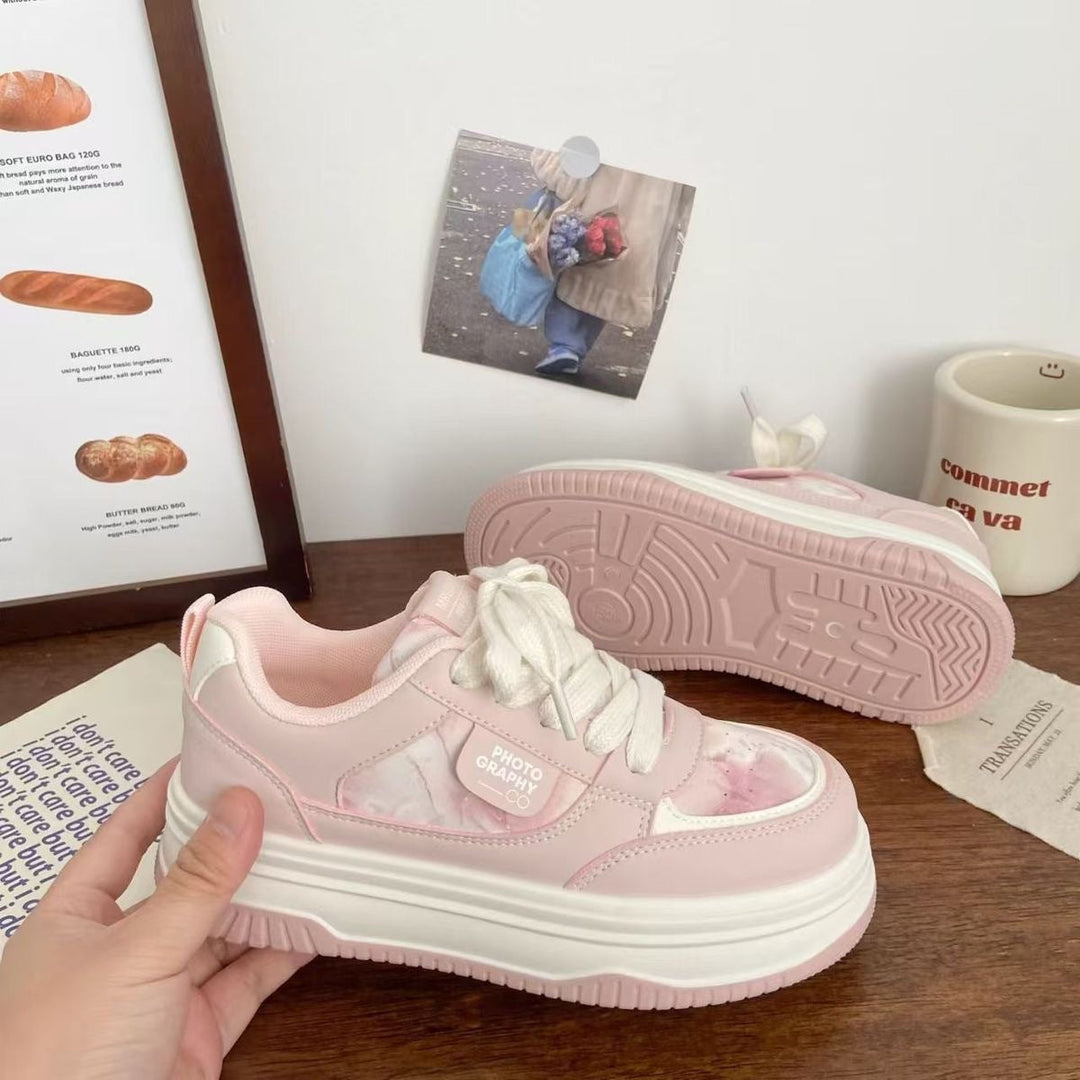 Damen Trendige Plateau-Sneaker mit komfortabler Dämpfung und modischer Silhouette Drune