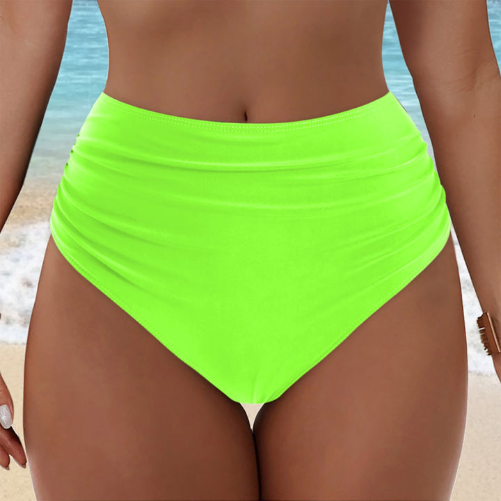 Damen Hochgeschnittenes Bikini-Höschen mit Rüschendetails Drune