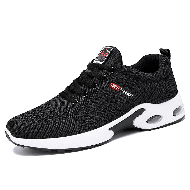 Herren nan atmungsaktive leichte Strick-Sneaker mit Luftkissen und rutschfester Laufsohle Drune