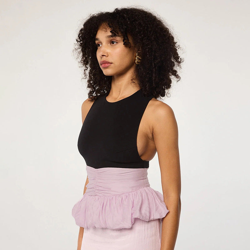 Damen Trendiges Rüschen-Top mit figurformendem Design Drune