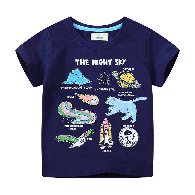 Jungen T-Shirt mit kreativem Weltraummotiv Drune