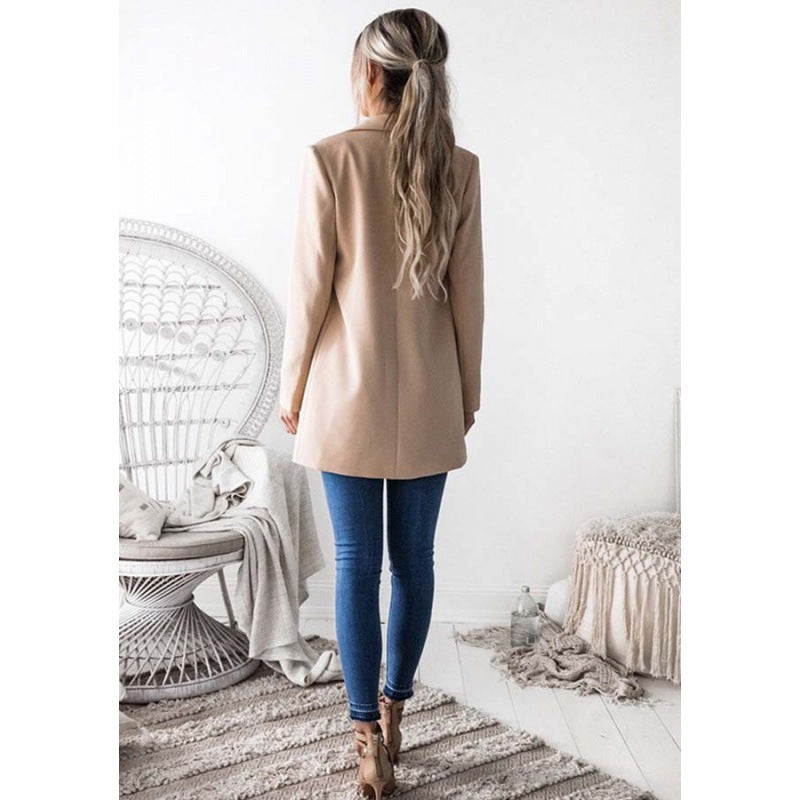 Damen Blazer mit élégantem Schnitt und langem Revers Drune