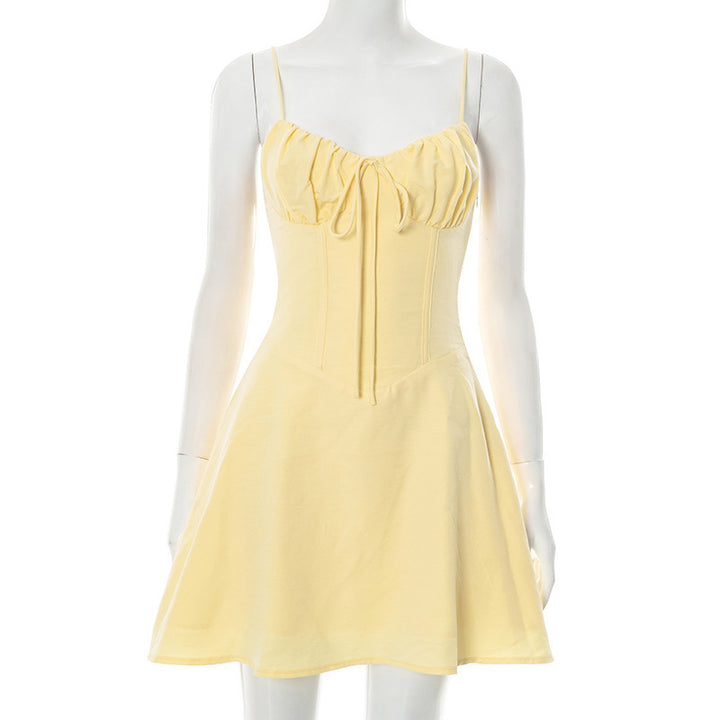 Damen Sommerkleid mit Rüschen-Detail und verspieltem Schnitt Drune