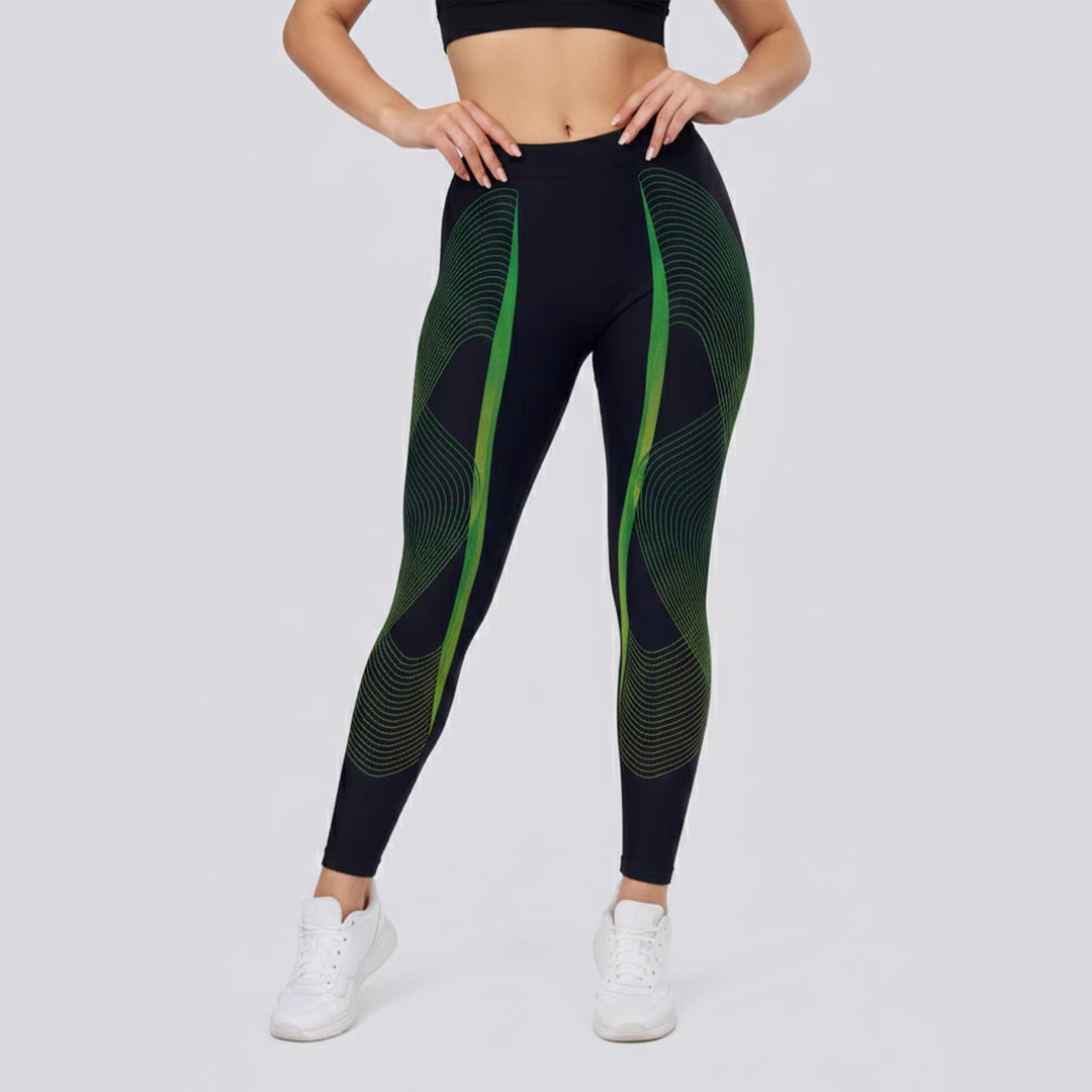 Damen Sportlegging mit stilvollem grafischen Design Drune