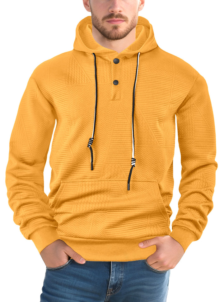 Herren Hoodie mit strukturiertem Design Drune