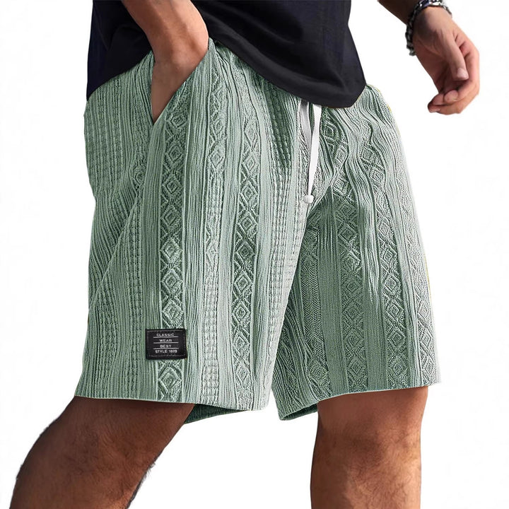 Herren Stilvolle Freizeithosen im lässigen Strickdesign Drune