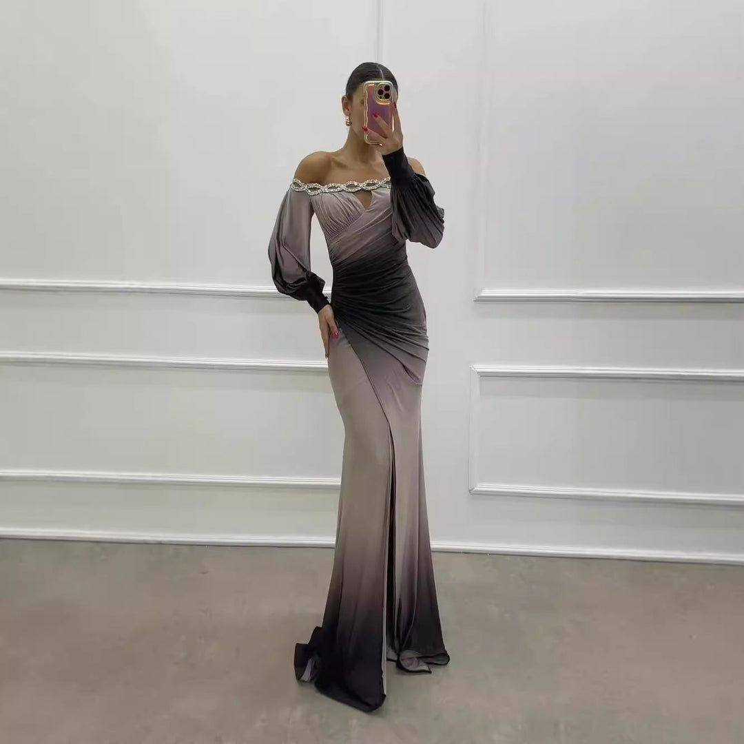 Drune | Partykleid mit Camisole und positioniertem Schlitz in großer A-Linie