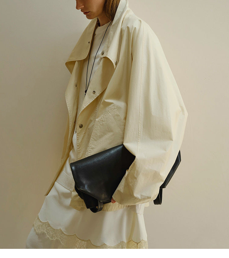 Damen elegante Übergangsjacke im oversized Schnitt Drune