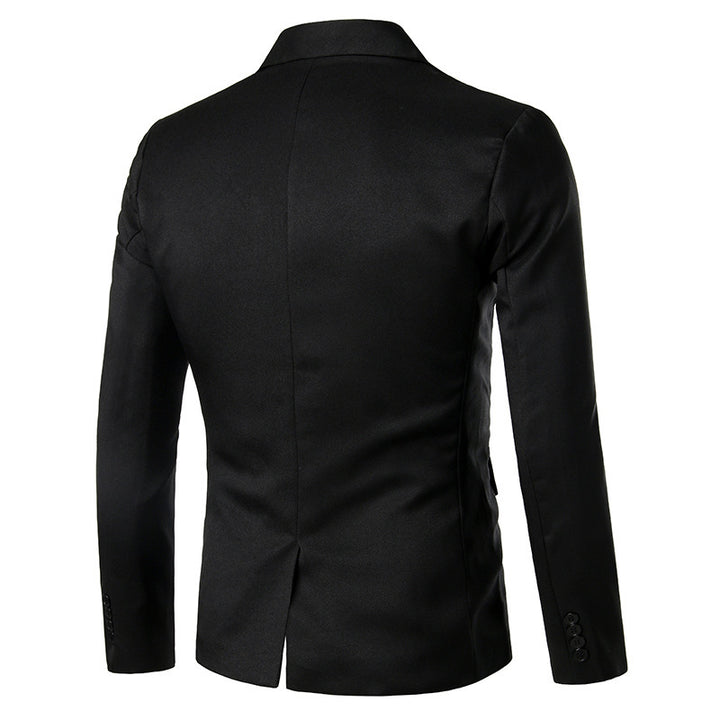 Herren eleganter Smoking-Blazer mit satinierter Kragenpartie Drune