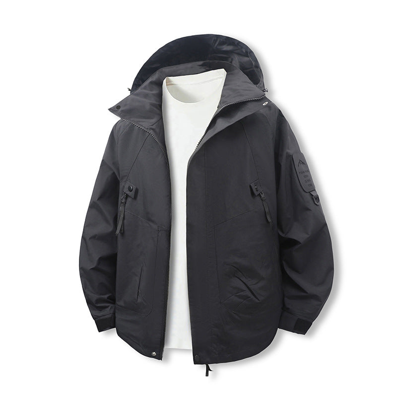 Damen technische Abenteuerjacke mit praktischen Taschen und verstellbarer Kapuze Drune
