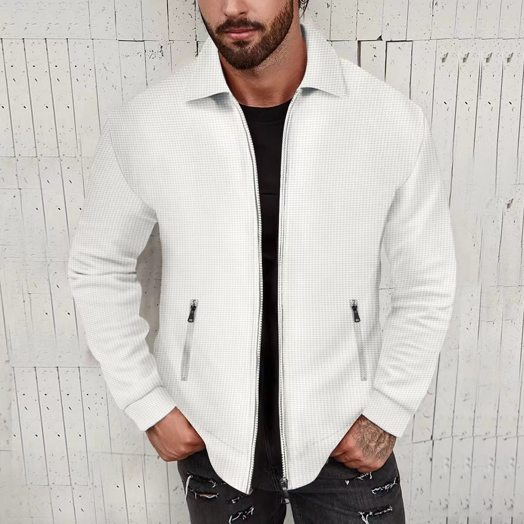 Herren modische Freizeitjacke mit strukturiertem Design und Modernem Schnitt Drune
