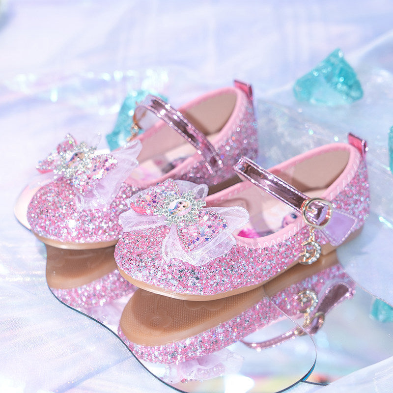 Mädchen Glitzernde Ballerina mit dekorativer Schleifenapplikation Drune