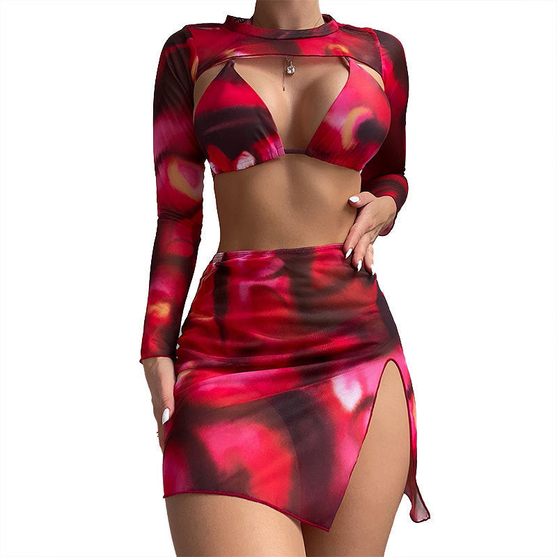 Damen modisches Ensemble mit Cut-Out-Design Drune
