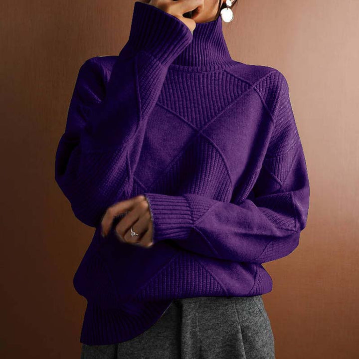 Drune | Klassischer Pullover Aus Einfarbigem Strick