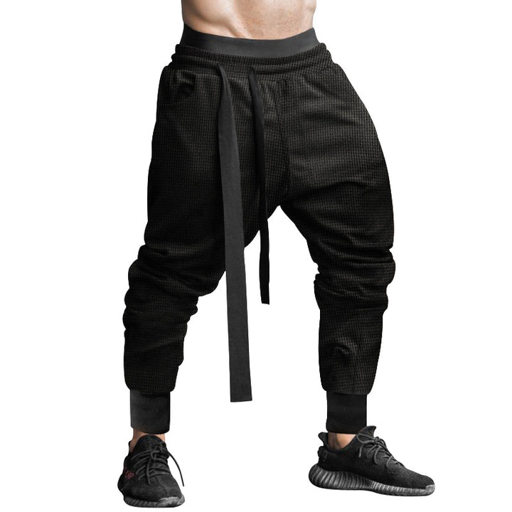 Herren Sportliche Relaxed Fit Jogginghose mit verstellbarem Bund Drune